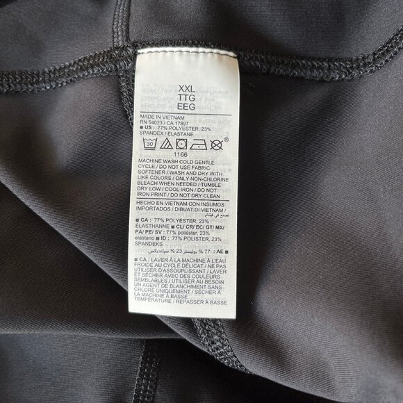 NWT XXL Women’s Old Navy Powersoft Leggings With Pockets BLACK Crop Length - Picture 5 of 12